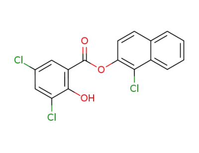 3,5-dichloro-2-hydroxy-benzoic acid-(1-chloro-[2]naphthyl ester)
