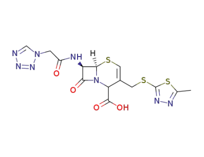 (6R,7R)-3-(5-Methyl-[1,3,4]thiadiazol-2-ylsulfanylmethyl)-8-oxo-7-(2-tetrazol-1-yl-acetylamino)-5-thia-1-aza-bicyclo[4.2.0]oct-3-ene-2-carboxylic acid