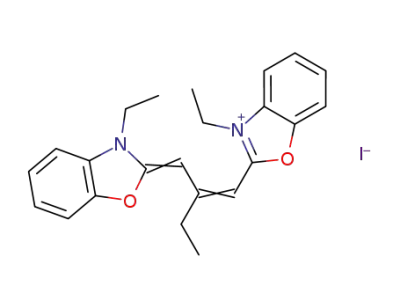 2-ethyl-1,3-bis-(3-ethyl-benzoxazol-2-yl)-trimethinium ; iodide